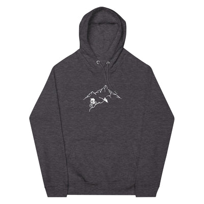 Berge - Mountaingbiking - (M) - Unisex Premium Organic Hoodie xxx yyy zzz Charcoal Melange