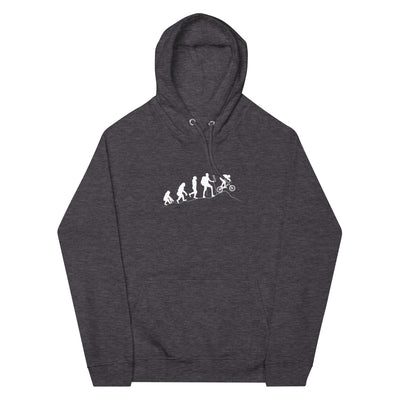 Mountainbike Evolution - (M) - Unisex Premium Organic Hoodie xxx yyy zzz Charcoal Melange