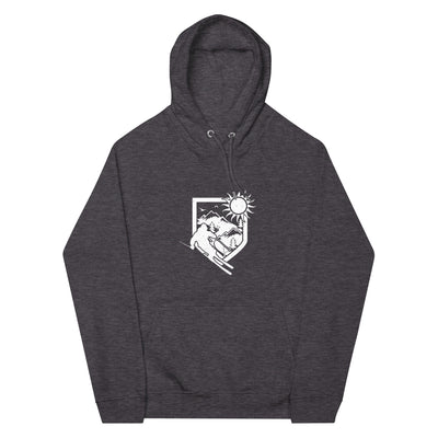 Ski und Brusttasche - Unisex Premium Organic Hoodie klettern ski xxx yyy zzz Charcoal Melange