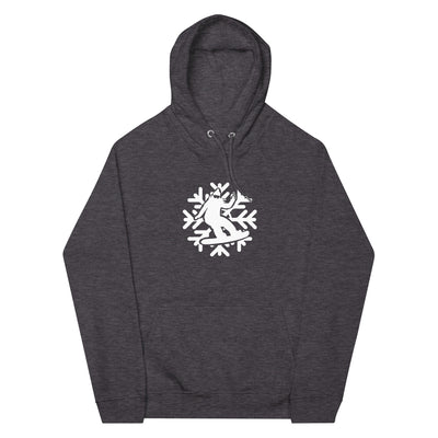 Snowflake - Snowboarding - Unisex Premium Organic Hoodie snowboarden xxx yyy zzz Charcoal Melange