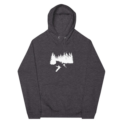 Bäume - Snowboarding - Skifahren - Unisex Premium Organic Hoodie klettern ski xxx yyy zzz Charcoal Melange