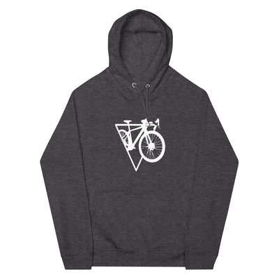 Dreieck - Radfahren - Unisex Premium Organic Hoodie fahrrad xxx yyy zzz Charcoal Melange