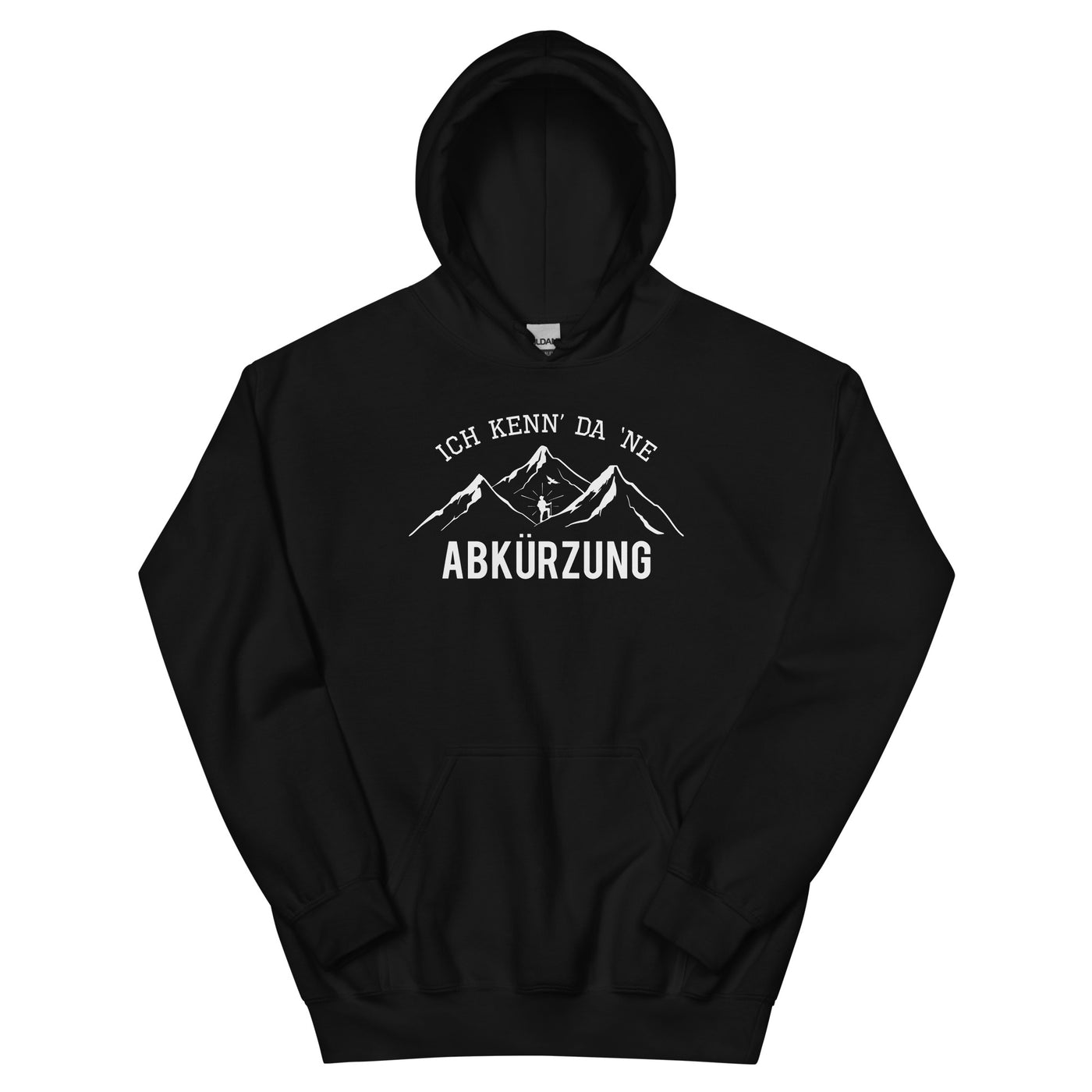 Ich Kenne Da Ne Abkürzung - Unisex Hoodie berge wandern Schwarz