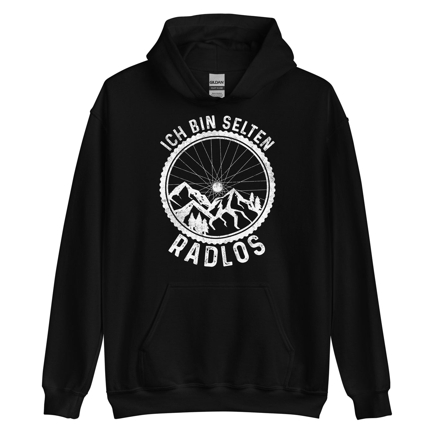 Ich Bin Selten Radlos - Unisex Hoodie fahrrad mountainbike Schwarz