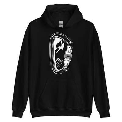 Bergsteigen Im Karabiner - Unisex Hoodie klettern Schwarz