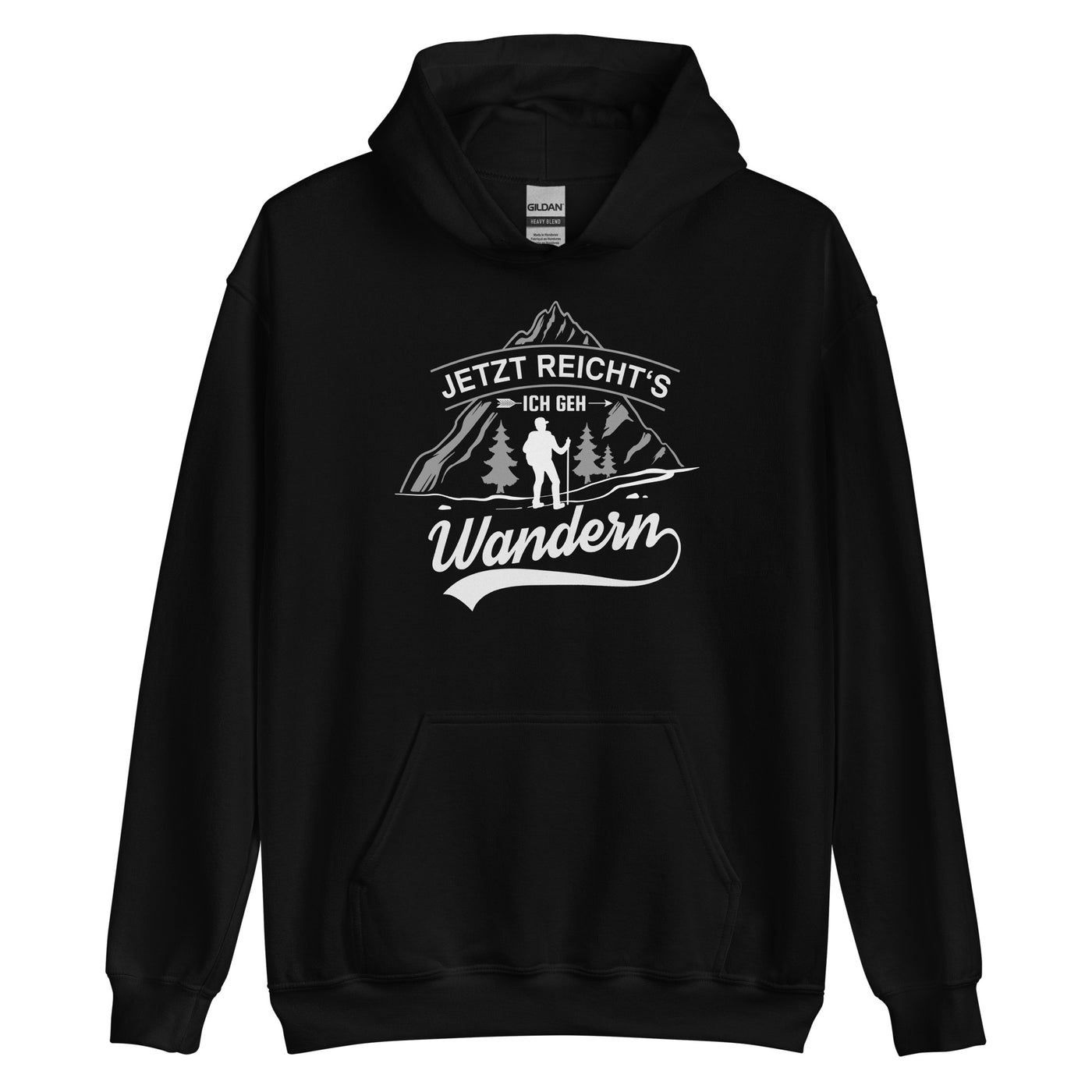 Jetzt Reichts Ich Geh Wandern - Unisex Hoodie wandern Schwarz