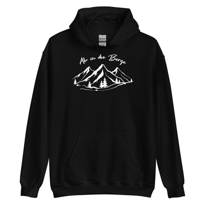 Ab In Die Berge - Unisex Hoodie berge wandern Schwarz