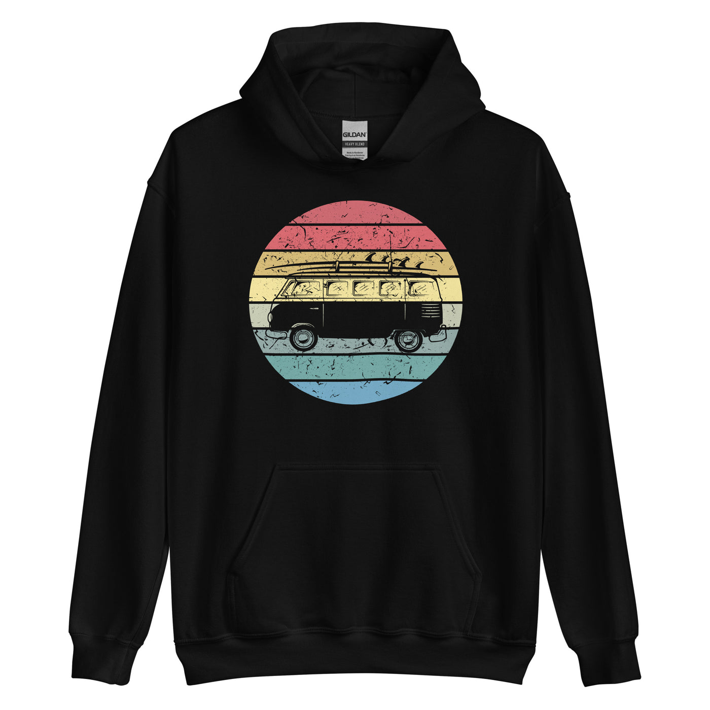 Camping Vintage - Unisex Hoodie camping Schwarz