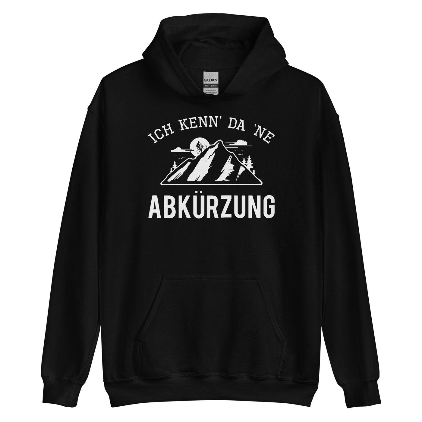 Ich Kenn Da Ne Abkürzung - Unisex Hoodie mountainbike Schwarz