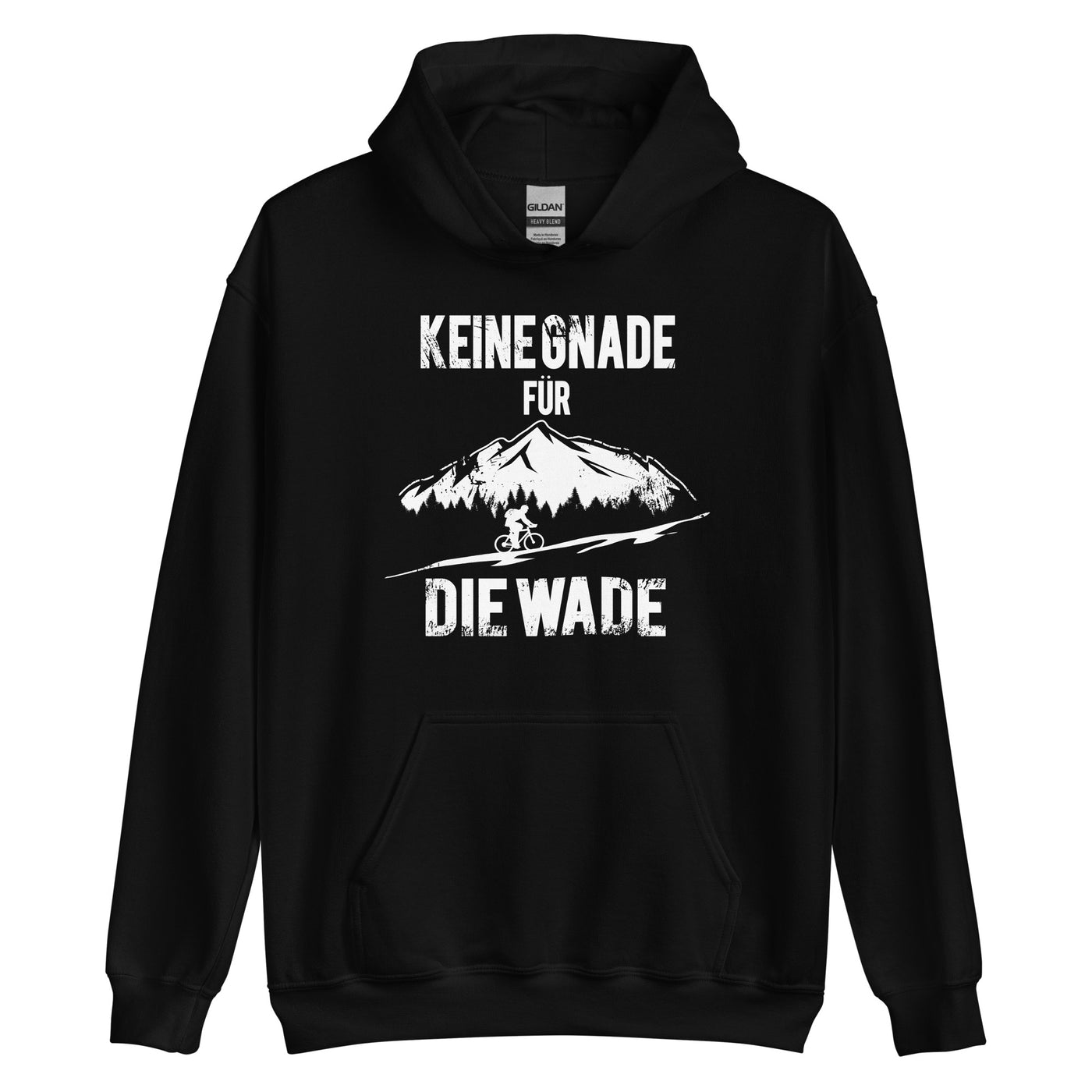 Keine Gnade - Für Die Wade - Unisex Hoodie fahrrad mountainbike Schwarz