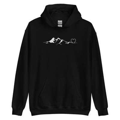 Bergverliebt - Unisex Hoodie berge klettern wandern Schwarz