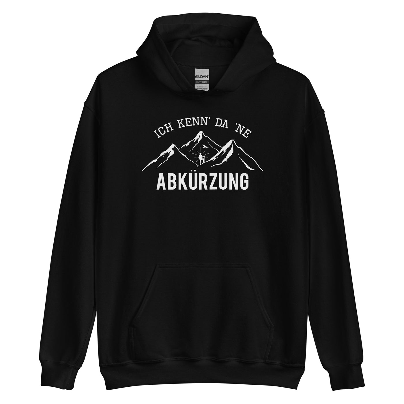 Ich kenne da ne Abkürzung - Unisex Hoodie berge wandern xxx yyy zzz Black