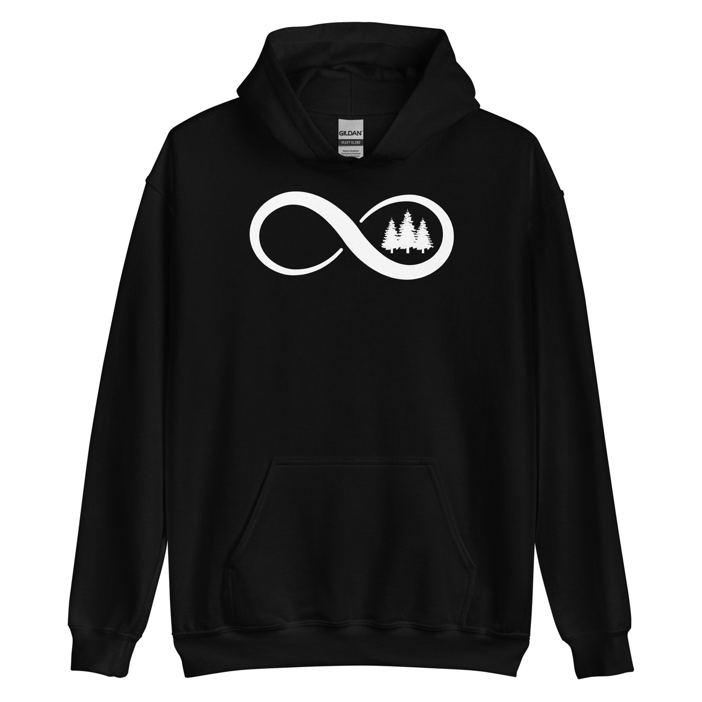 Infinity and Tree - Unisex Hoodie camping xxx yyy zzz Black