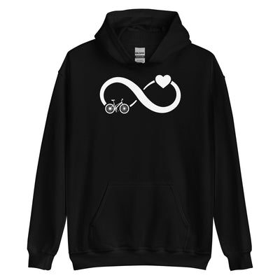 Infinity Heart and Cycling - Unisex Hoodie fahrrad xxx yyy zzz Black