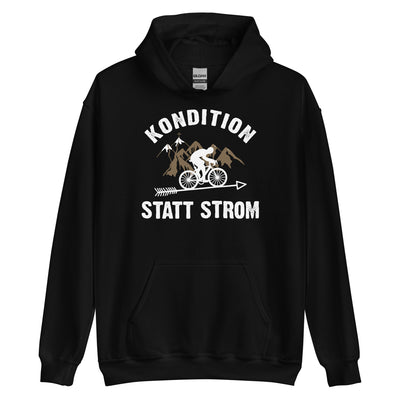 Kondition statt Strom - Unisex Hoodie fahrrad xxx yyy zzz Black