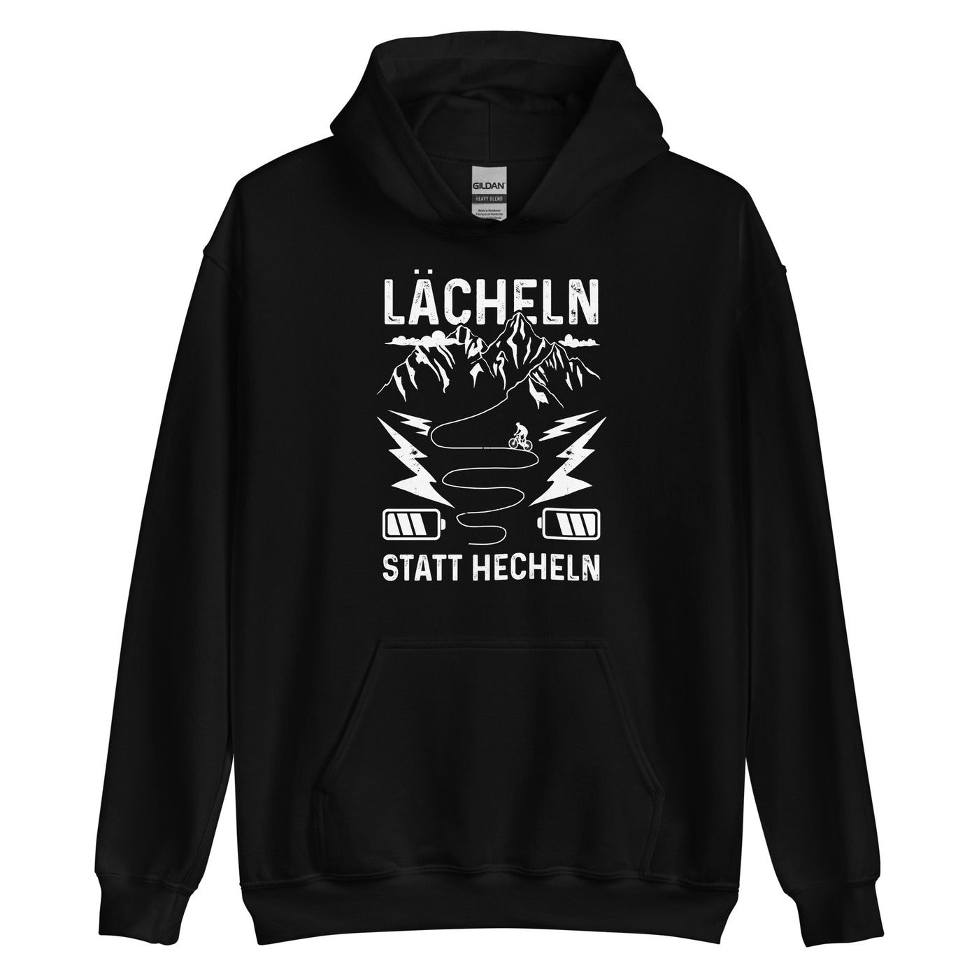 Lächeln statt hecheln - Unisex Hoodie e-bike xxx yyy zzz Black