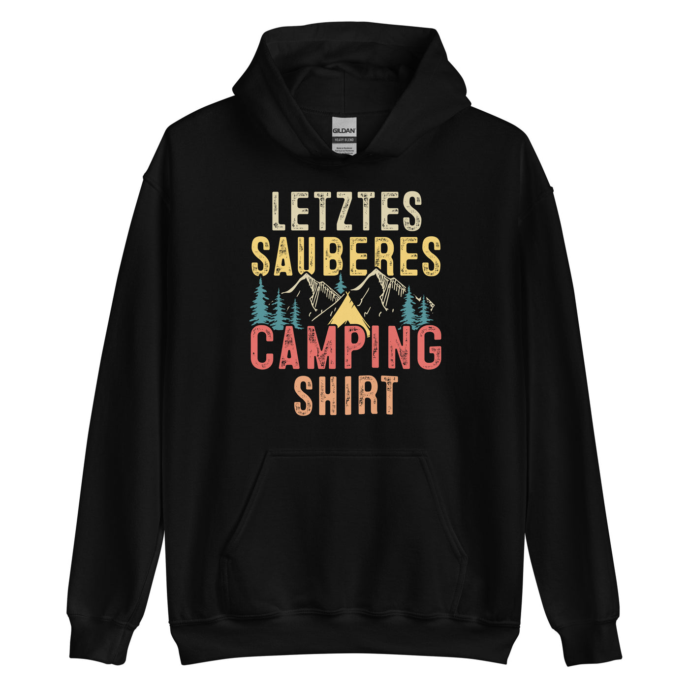 Letztes Sauberes Camping Shirt - Unisex Hoodie camping xxx yyy zzz Black