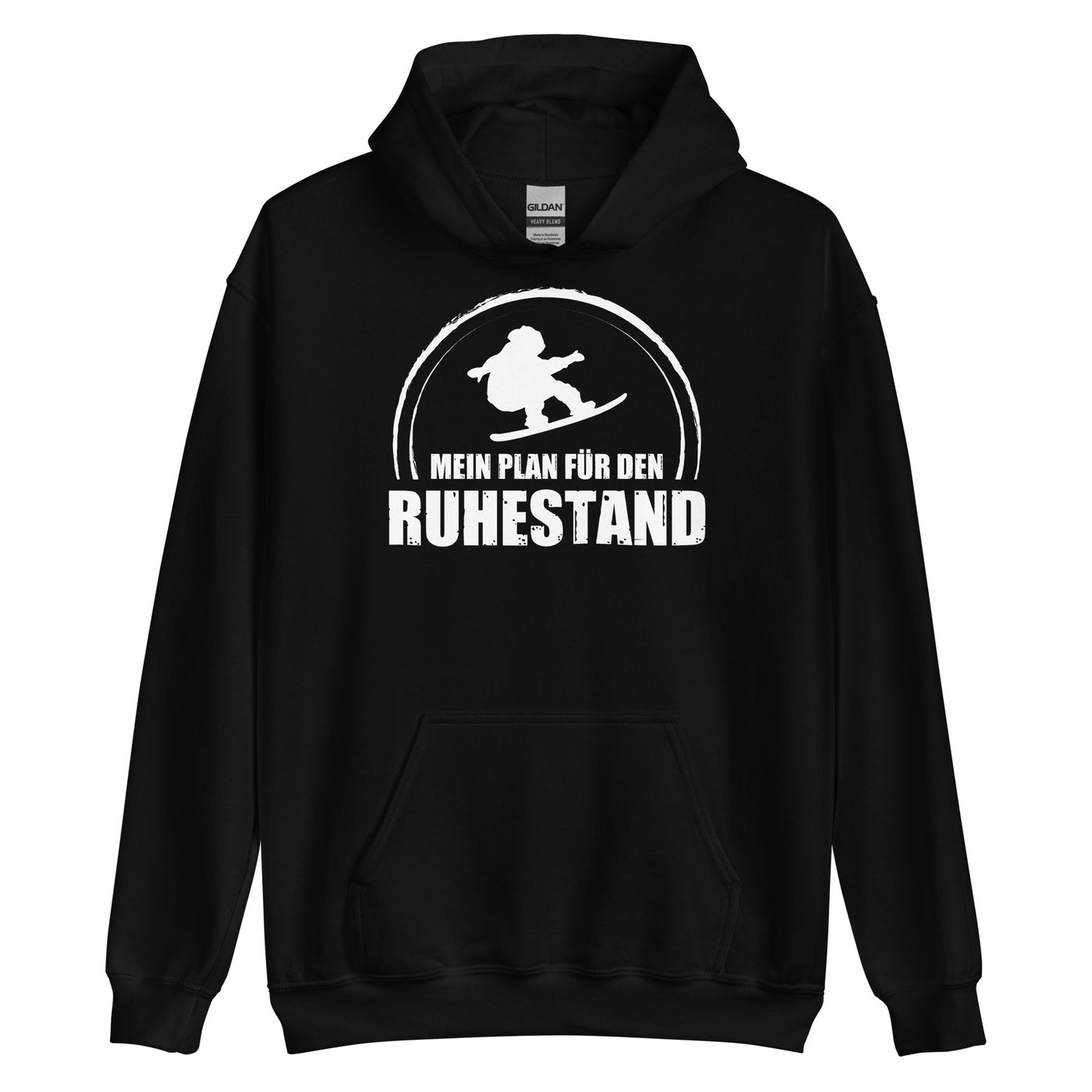 Mein Plan Fur Den Ruhestand - Unisex Hoodie snowboarden xxx yyy zzz Black