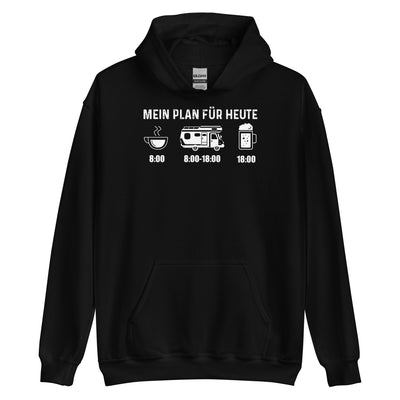 Mein Plan Für Heute - Unisex Hoodie camping xxx yyy zzz Black