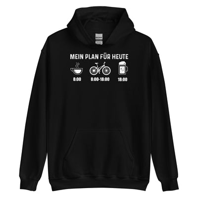 Mein Plan Für Heute - Unisex Hoodie fahrrad xxx yyy zzz Black