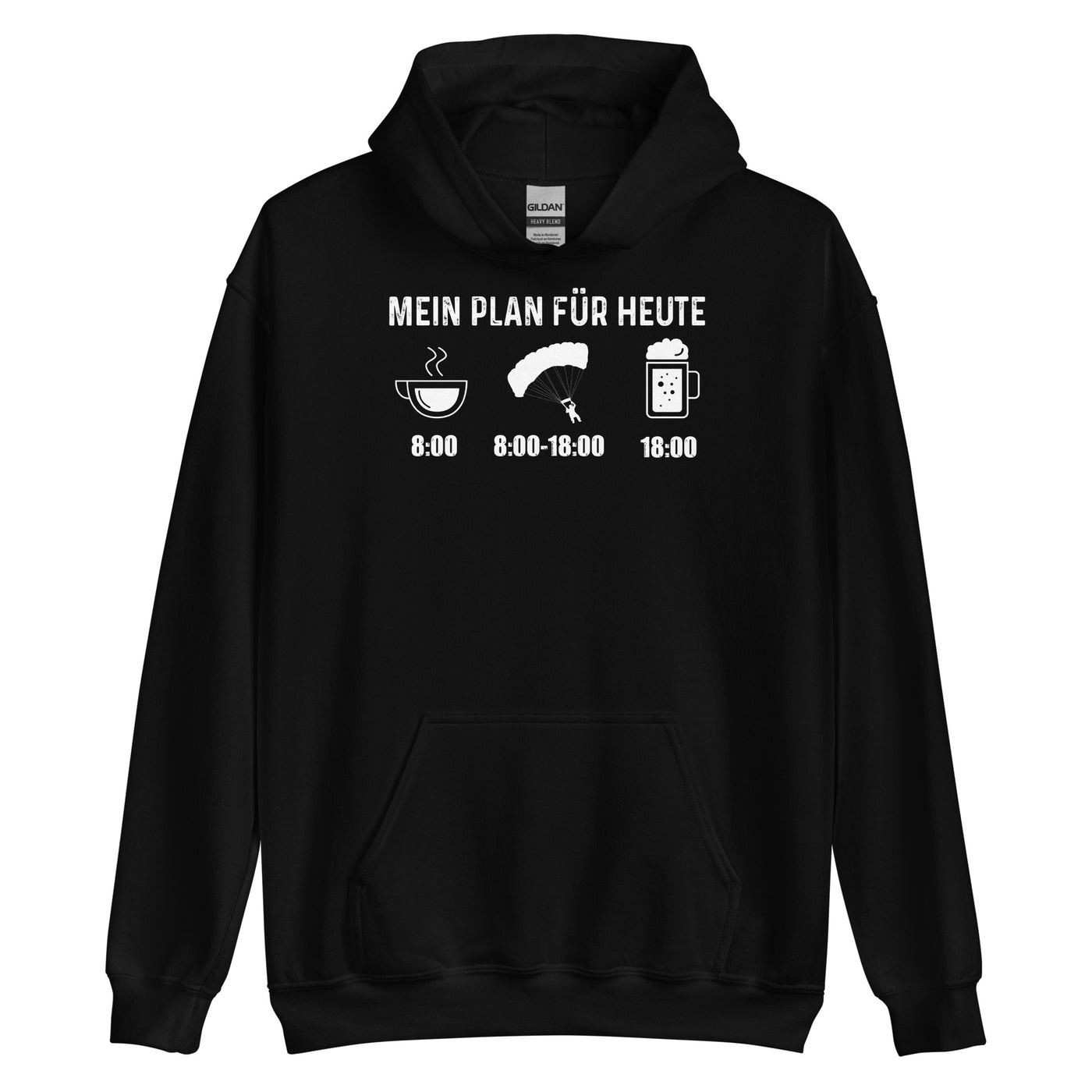 Mein Plan Für Heute 1 - Unisex Hoodie berge xxx yyy zzz Black