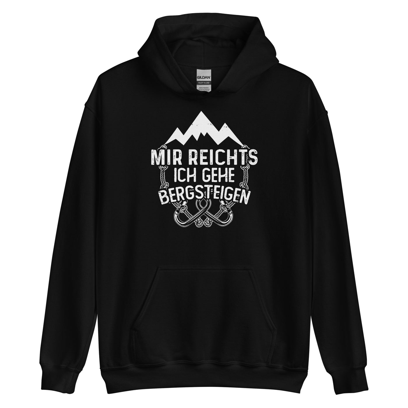 Mir reichts ich geh bergsteigen - Unisex Hoodie berge klettern xxx yyy zzz Black