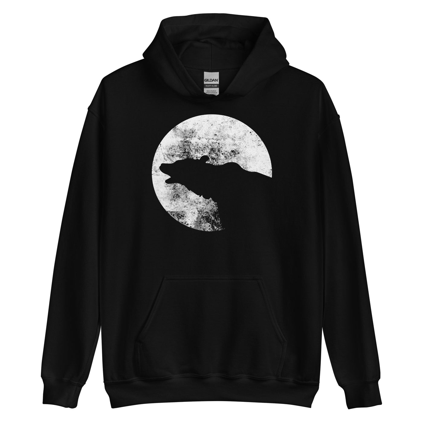 Moon - Bear - Unisex Hoodie camping xxx yyy zzz Black