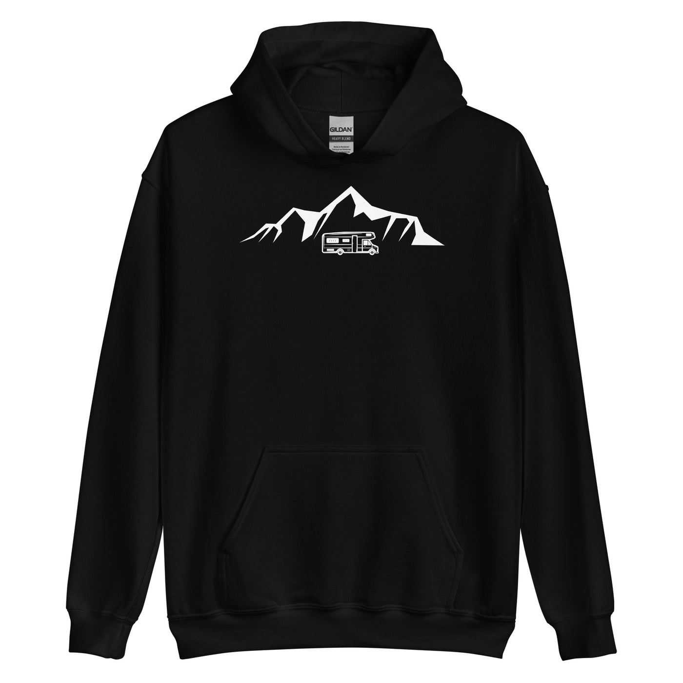 Berge - Camping Van - Unisex Hoodie camping xxx yyy zzz Black