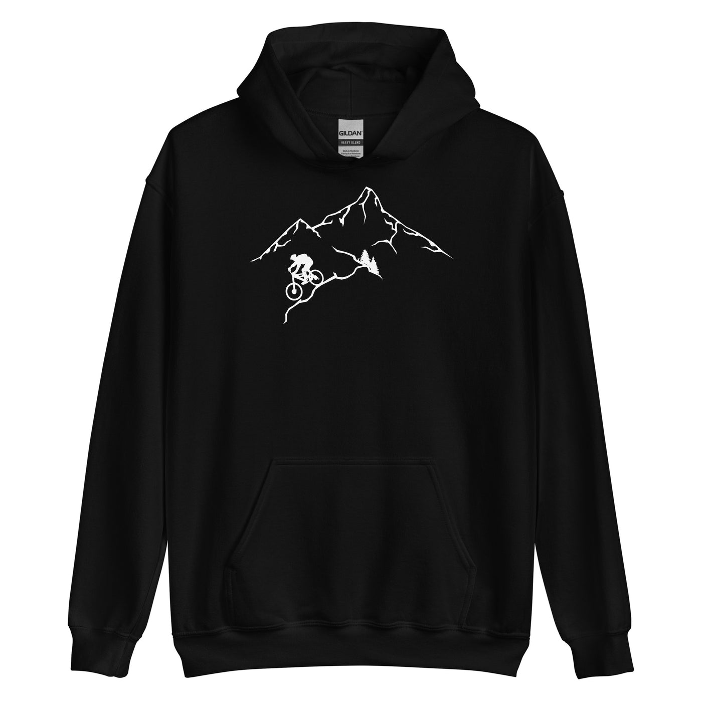 Berge - Mountaingbiking - (M) - Unisex Hoodie xxx yyy zzz Black