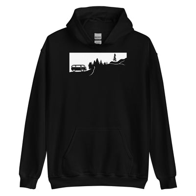 Berge - Bäume - Camping Van - Unisex Hoodie camping xxx yyy zzz Black