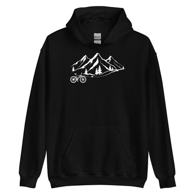 Berge 1 und Fahrrad - Unisex Hoodie fahrrad xxx yyy zzz Black