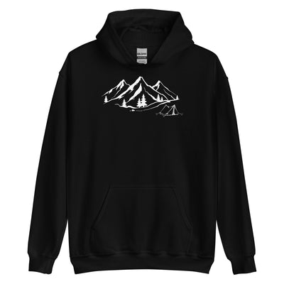 Berge 1 und Camping - Unisex Hoodie camping xxx yyy zzz Black