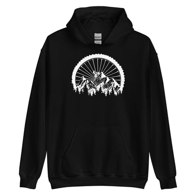 Mountainbike Geometrisch - (M) - Unisex Hoodie xxx yyy zzz Black