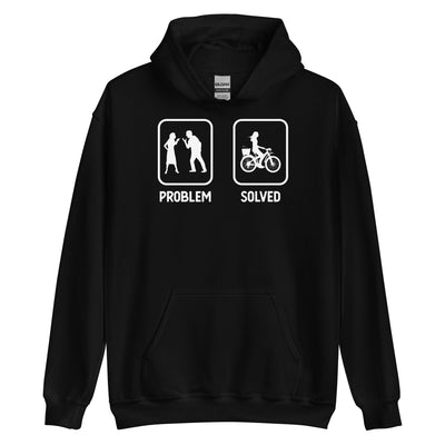 Problem Solved - Frau Radfahren - Unisex Hoodie fahrrad xxx yyy zzz Black