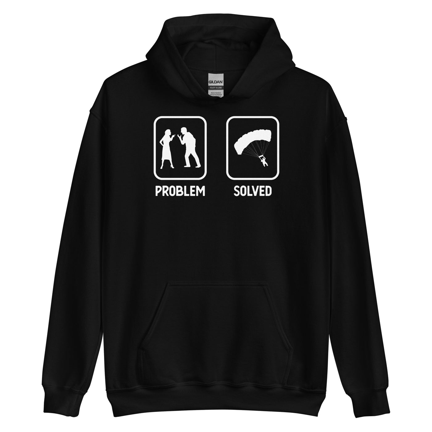 Problem Solved - Paragleiten - Unisex Hoodie berge xxx yyy zzz Black