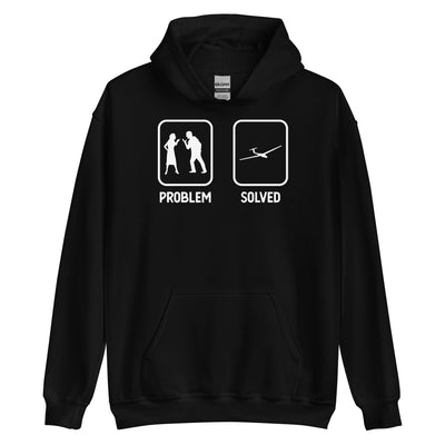 Problem Solved - Segelflugzeug - Unisex Hoodie berge xxx yyy zzz Black