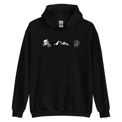 Radfahren, Berge und Bier - Unisex Hoodie fahrrad xxx yyy zzz Black