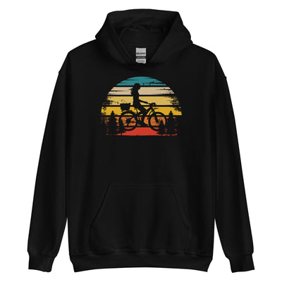 Retro Sonne und Radfahren - Unisex Hoodie fahrrad xxx yyy zzz Black