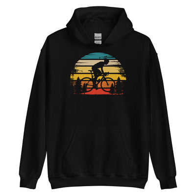 Retro Sonne und Radfahren - Unisex Hoodie fahrrad xxx yyy zzz Black