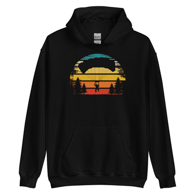 Retro Sonne und Paragleiten - Unisex Hoodie berge xxx yyy zzz Black