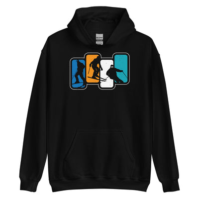 Skier Vintage - (S.K) - Unisex Hoodie klettern xxx yyy zzz Black