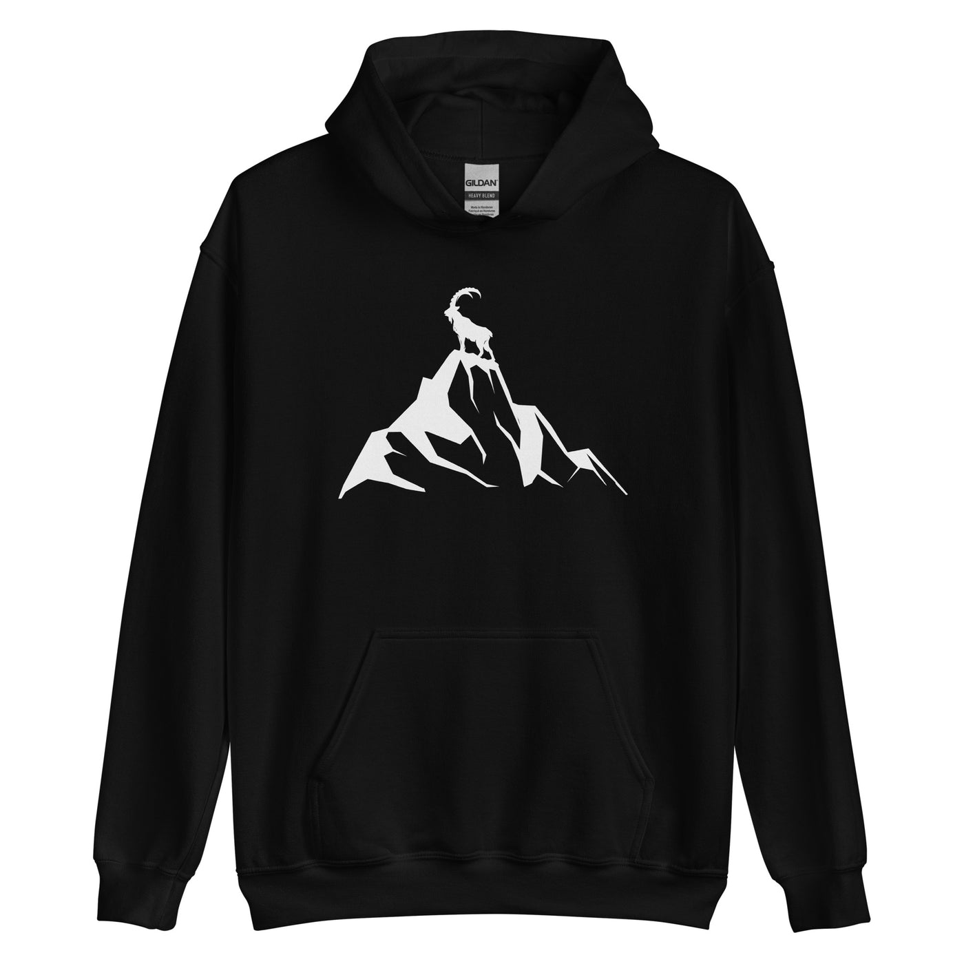 Steinbock am Berg - Unisex Hoodie berge wandern xxx yyy zzz Black