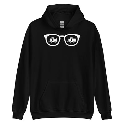 Sonnenbrille und Camping 2 - Unisex Hoodie camping xxx yyy zzz Black