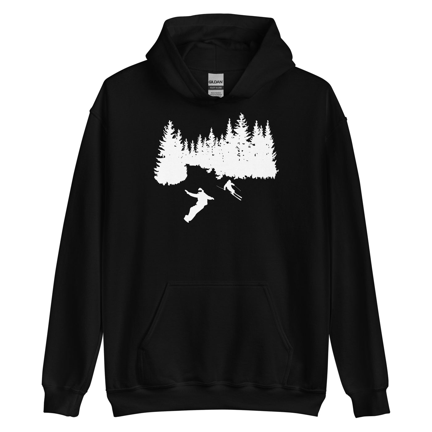 Bäume - Snowboarding - Skifahren - Unisex Hoodie klettern ski xxx yyy zzz Black