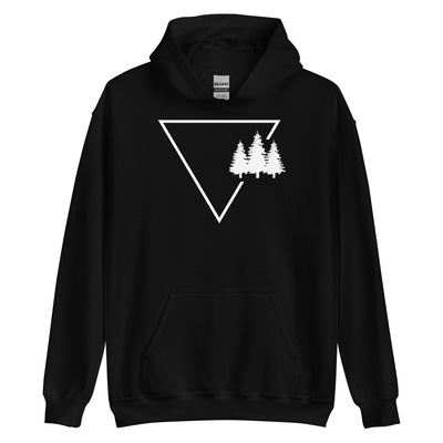 Dreieck 1 und Bäume - Unisex Hoodie camping xxx yyy zzz Black