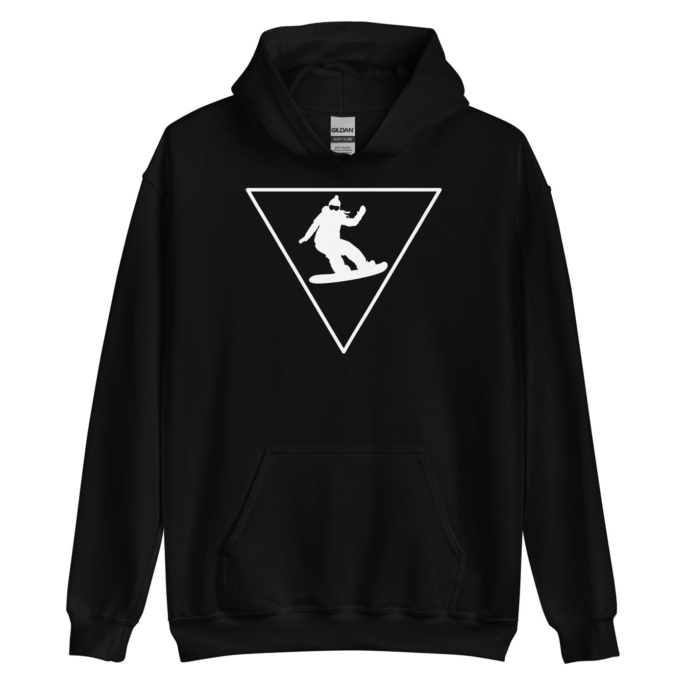 Dreieck_und_Snowboarding_-_(SN) - Unisex Heavy Blend Hoodie | Gildan 18500 xxx yyy zzz Black