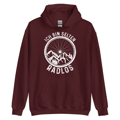 Ich Bin Selten Radlos - Unisex Hoodie fahrrad mountainbike Maroon