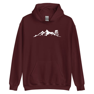 Mountain - Mountainbike - Unisex Hoodie mountainbike Maroon