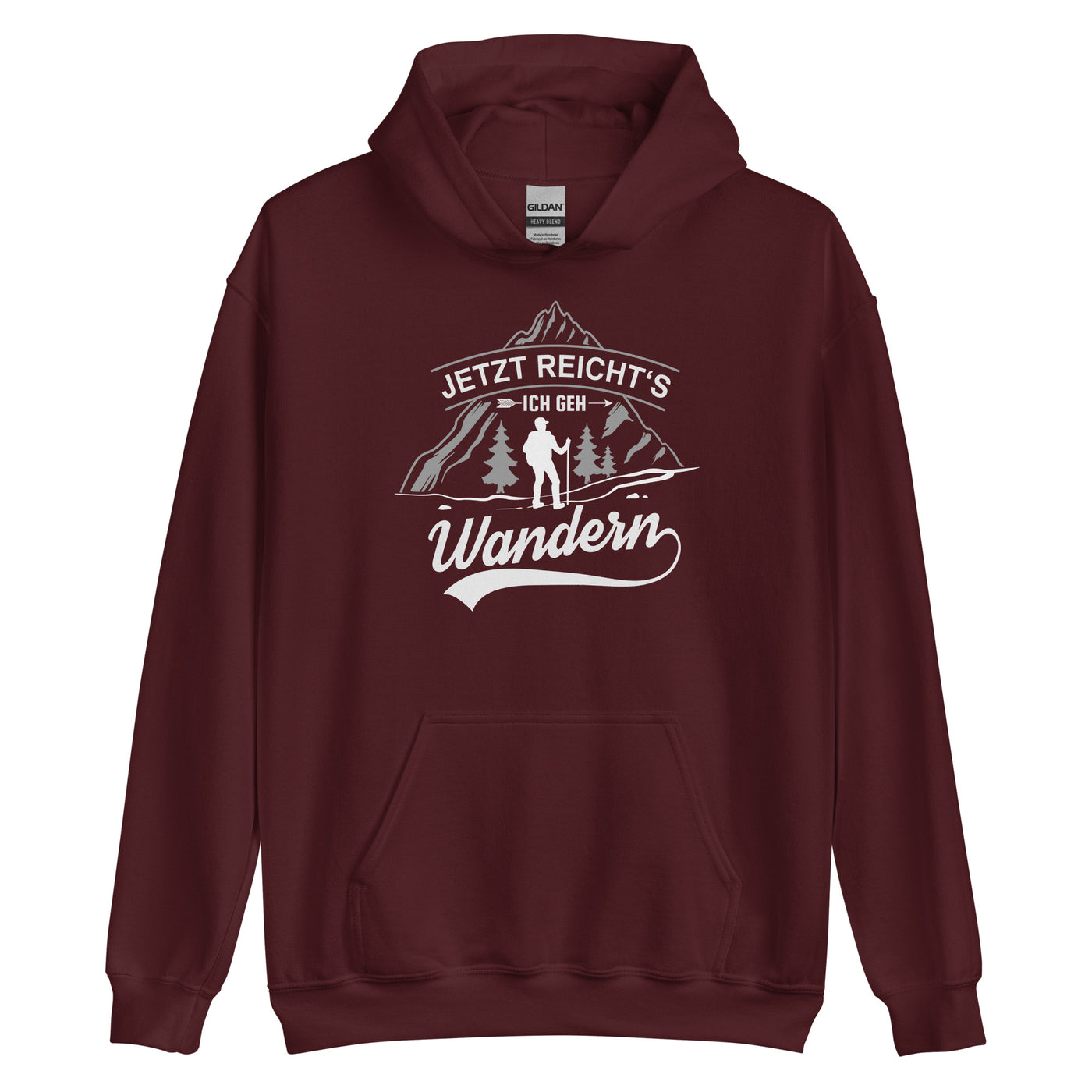 Jetzt Reichts Ich Geh Wandern - Unisex Hoodie wandern Maroon