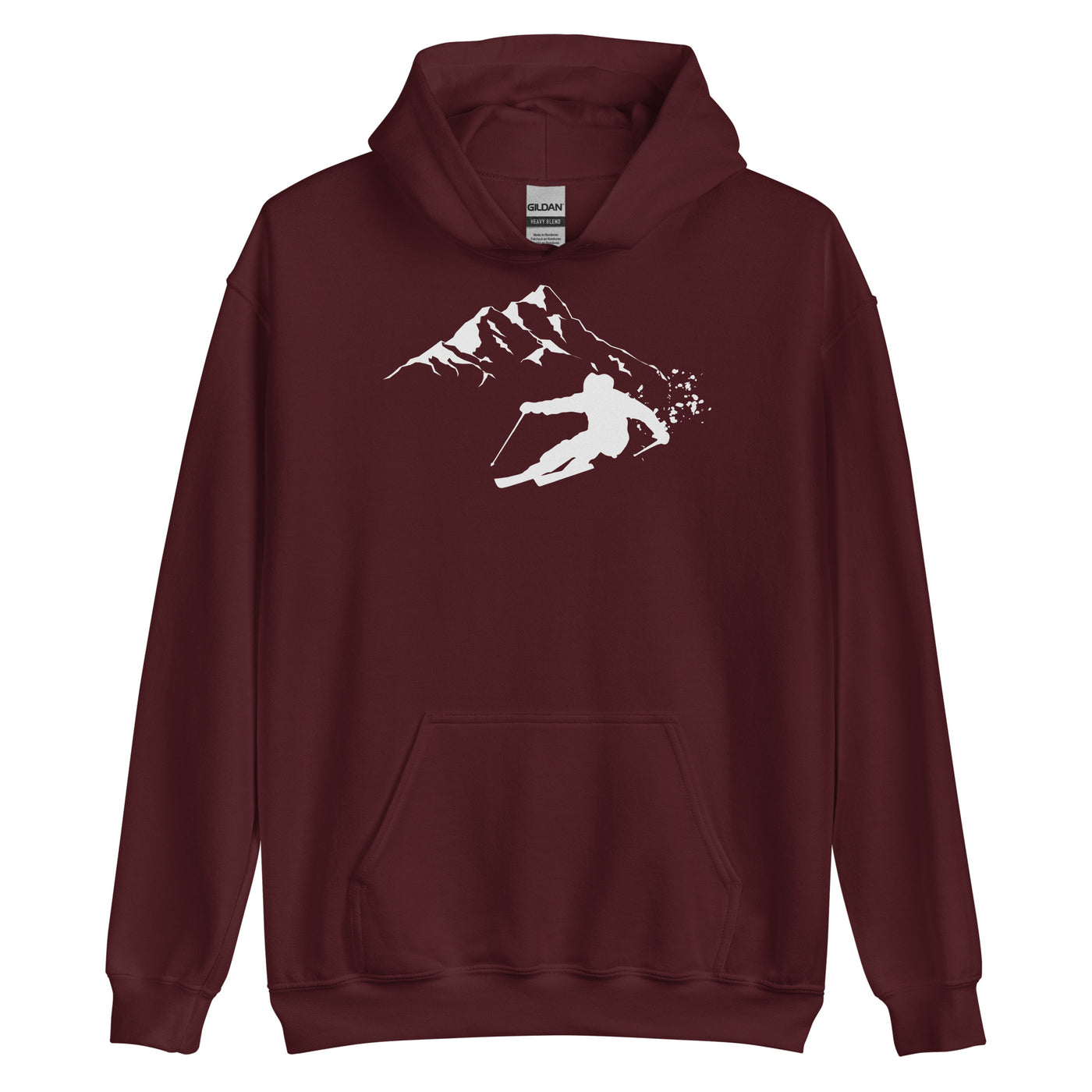 Tiefschnee Skier - Unisex Hoodie ski Maroon